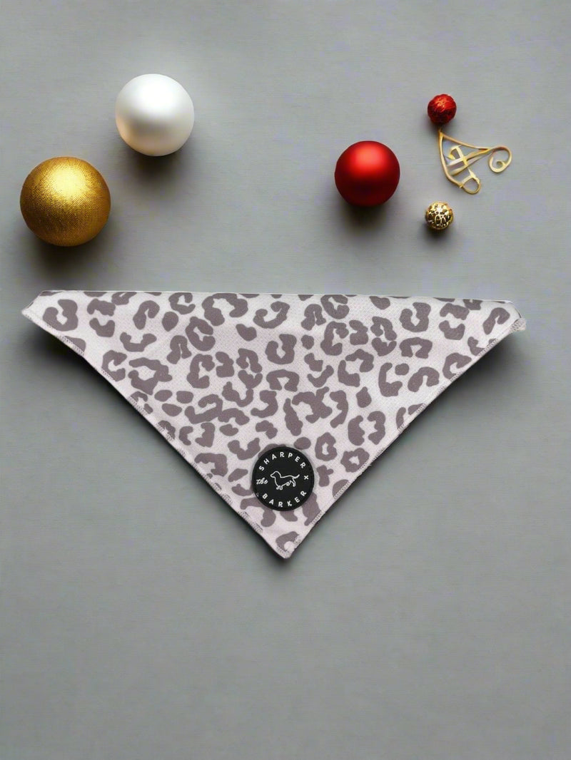 Dog Bandana - Snow Leopard - Sharper Barker