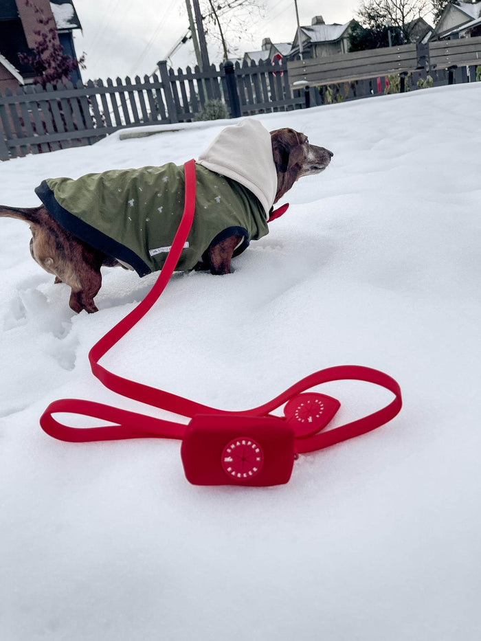 Waterproof Dog Leash - Red - Sharper Barker