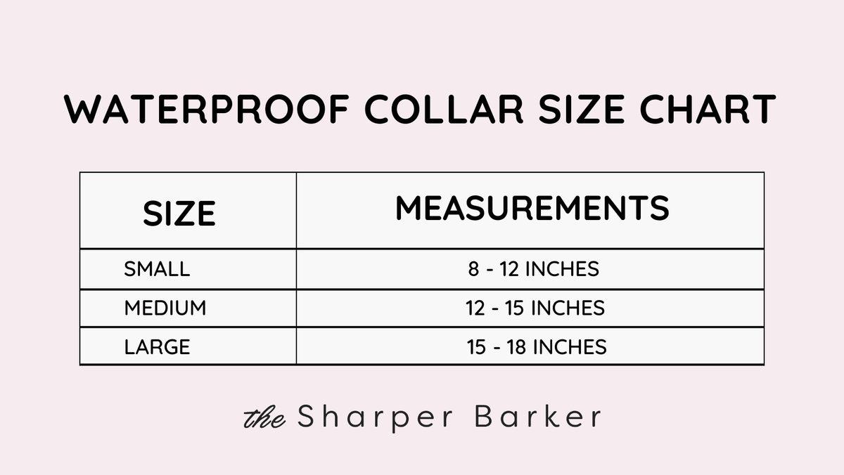 Waterproof Dog Collar - Pink - Sharper Barker