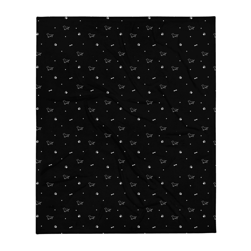 Sharper Barker Throw Blanket - Black - Sharper Barker