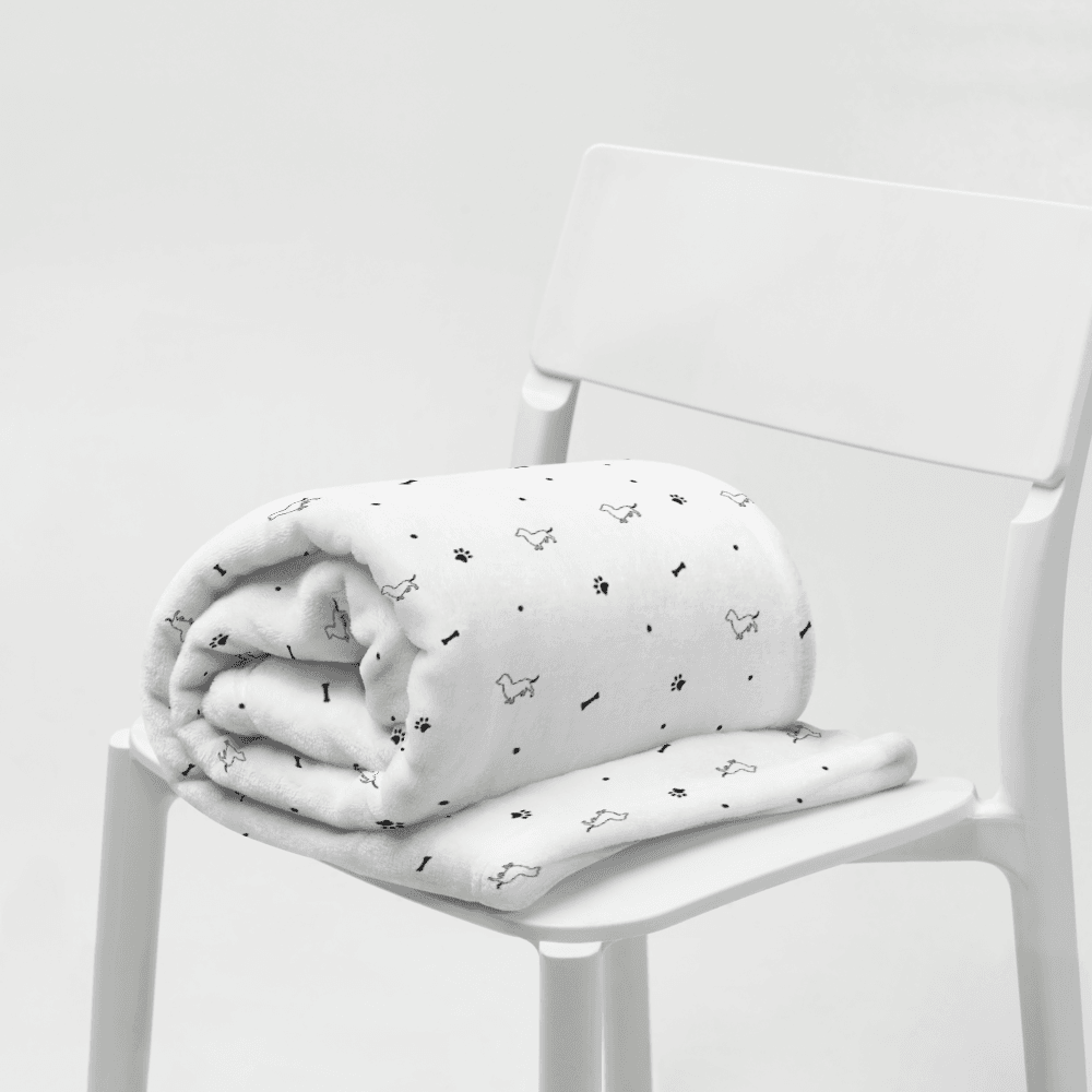 Sharper Barker Throw Blanket - White - Sharper Barker