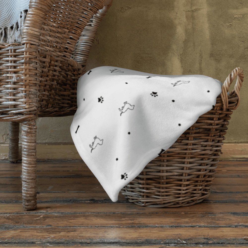 Sharper Barker Throw Blanket - White - Sharper Barker