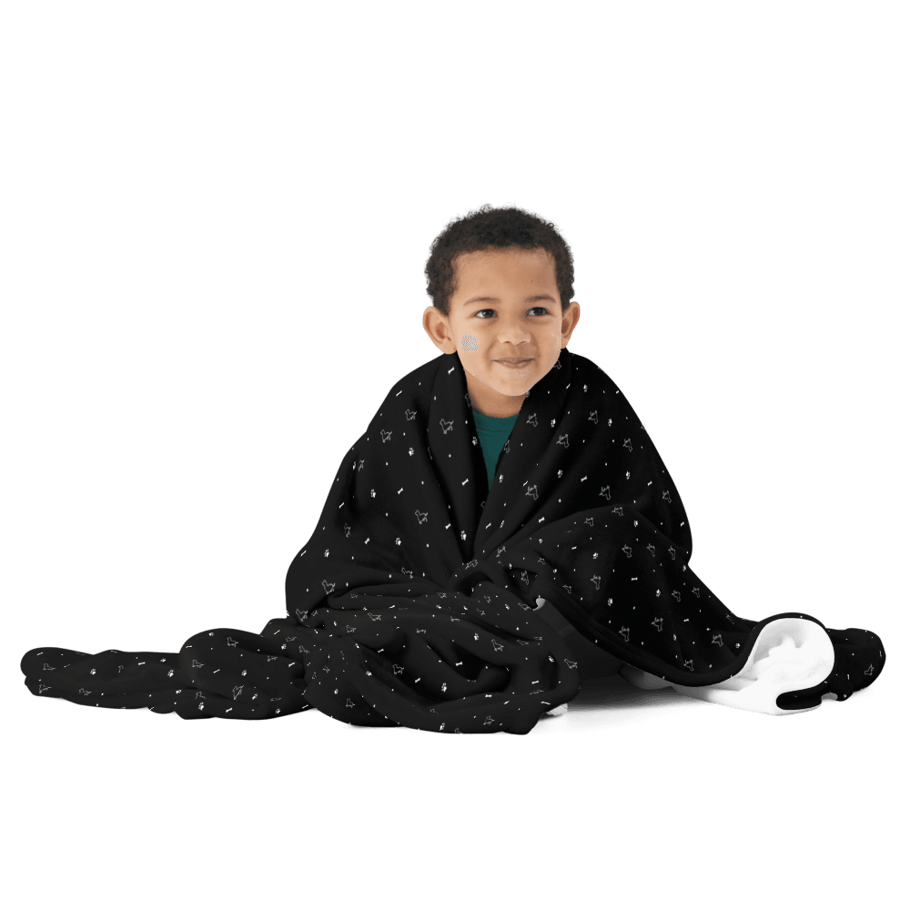 Sharper Barker Throw Blanket - Black - Sharper Barker