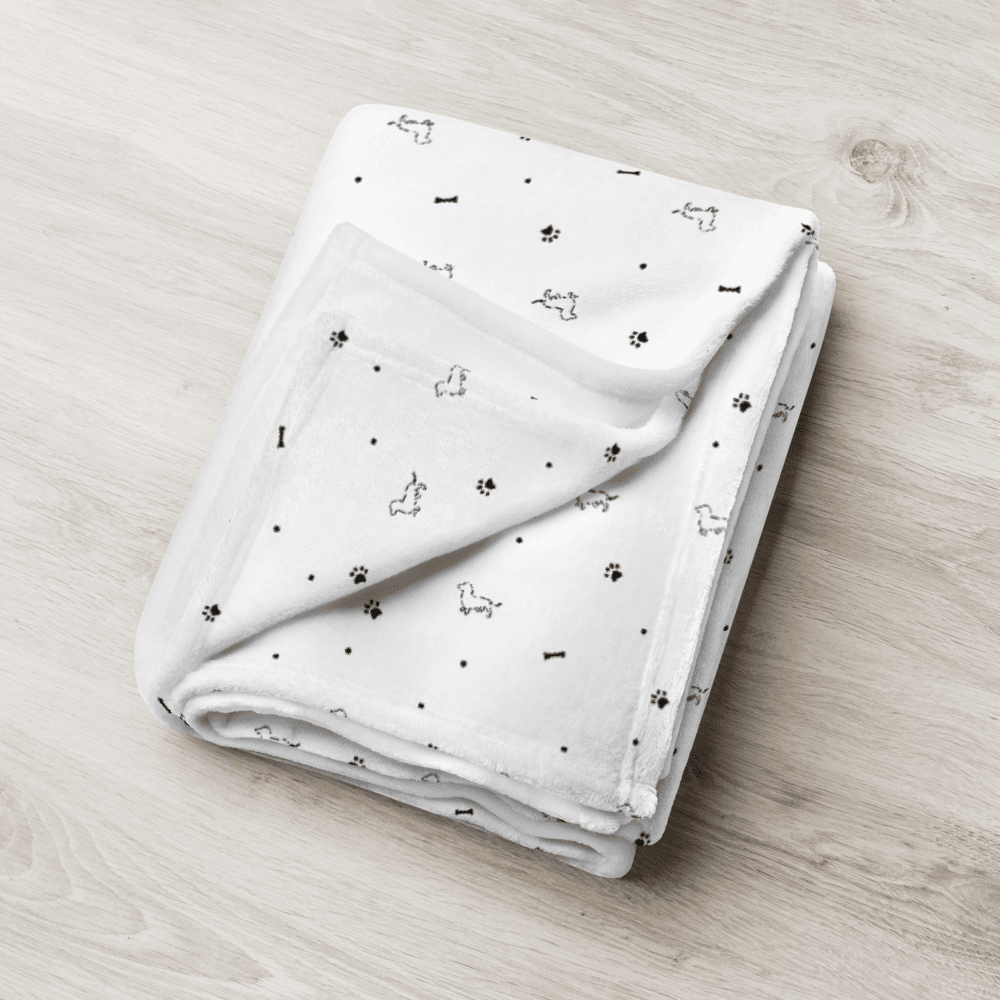 Sharper Barker Throw Blanket - White - Sharper Barker
