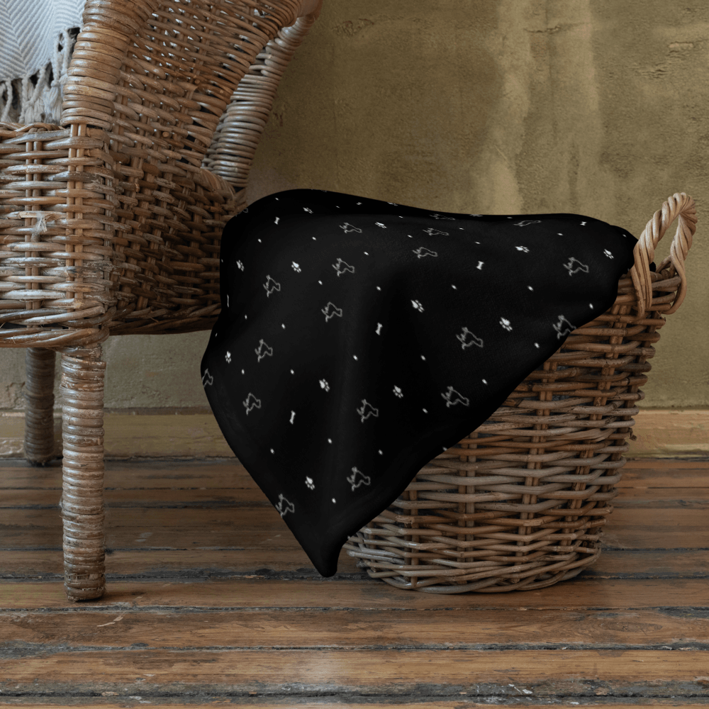 Sharper Barker Throw Blanket - Black - Sharper Barker