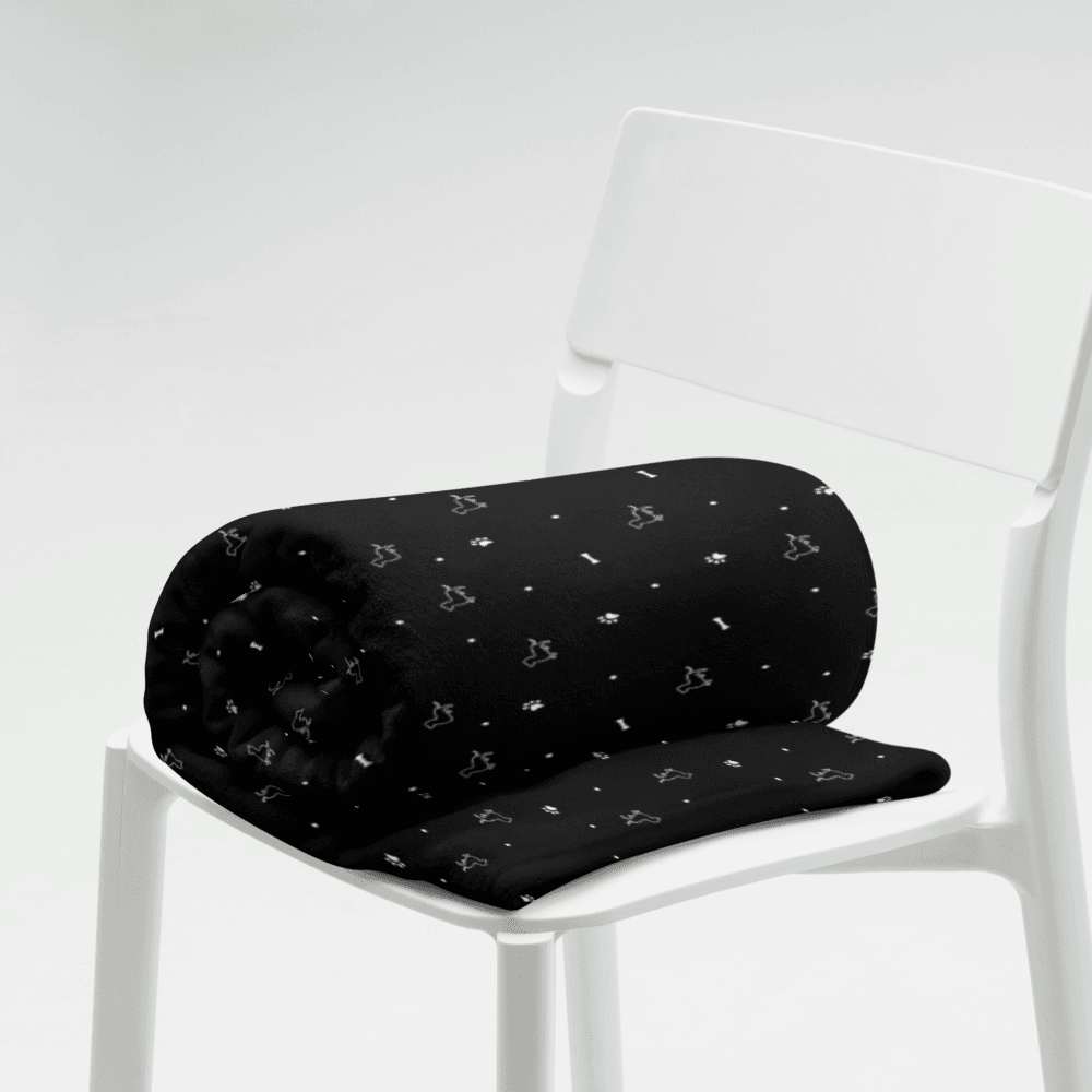 Sharper Barker Throw Blanket - Black - Sharper Barker