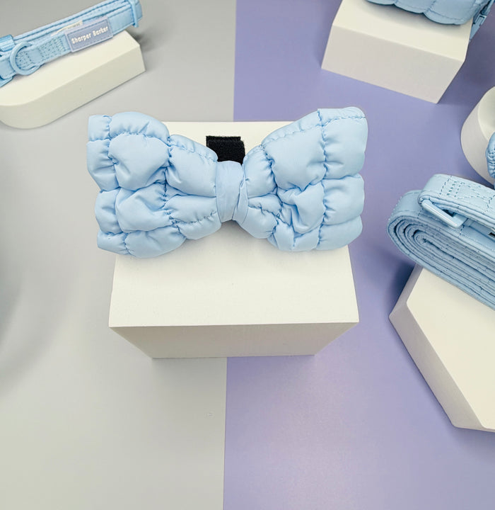 Blueberry Milkshake Quilted Bow Tie