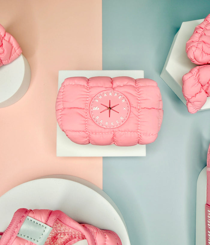 Strawberry Sorbet Quilted Poop Bag Holder