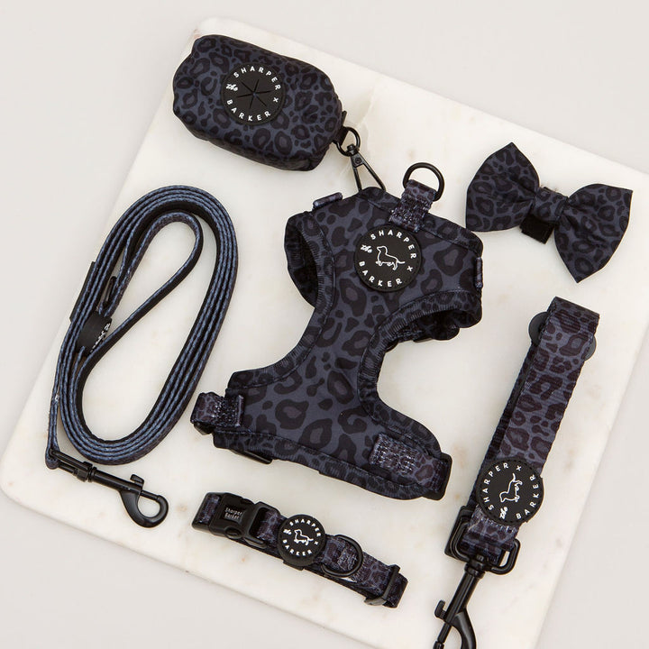 Adjustable Harness - Black Leopard