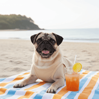 Beige UV Protection Dog Shirt – Lightweight Rash Guard for Summer Adventures